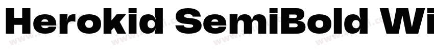 Herokid SemiBold Wi字体转换